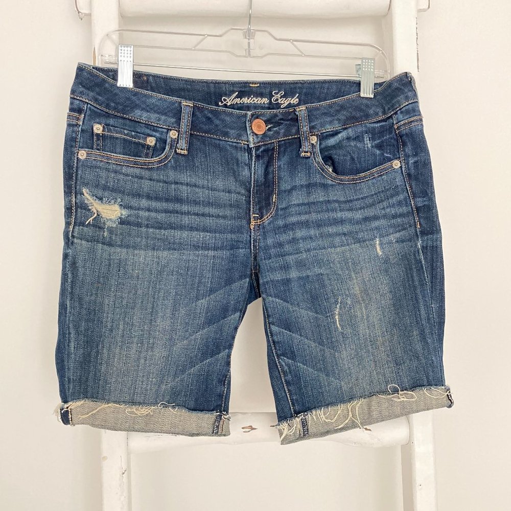 American Eagle Bermuda Stretch Shorts
